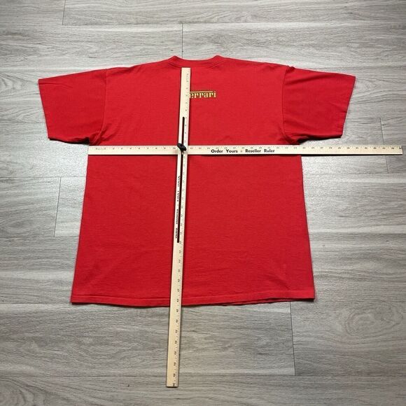 Vintage Shirt Mens Extra Large Red Ferrari Racing Italian Luxury 1996 Cars - Picture 7 of 9